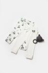 BabyCosy Set 2 pantaloni Panda, BabyCosy, 50%bumbac+50% bambus (Marime: 12-18 Luni)