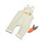 BabyCosy Salopeta cu bretele Rabbit, BabyCosy, 100% bumbac organic (Marime: 3-6 Luni)