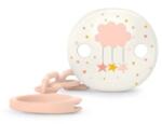 Suavinex Lănțișor suzetă cu clips piersică Dreams