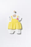 Tongs baby Salopeta de vara pentru bebelusi Flower, Tongs baby (Culoare: Galben, Marime: 6-9 luni)