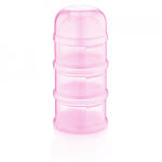 BabyJem Recipient lapte praf BabyJem cu 3 compartimente (Culoare: Roz)