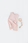 BabyCosy Salopeta fara maneci si pantaloni scurti - 100% bumbac organic - Roz, BabyCosy (Marime: 6-9 luni)