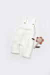 BabyCosy Salopeta Velvet cu bretele din 80%bumbac organic si 20% poliester - Ecru, BabyCosy (Marime: 6-9 luni)