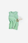 BabyCosy Salopeta fara maneci si pantaloni scurti - 100% bumbac organic - Mint, BabyCosy (Marime: 12-18 Luni)