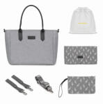 Skiddou Geanta multifunctionala pentru parinti Skiddou Ingrid, Evening Shadow, Gri-Negru