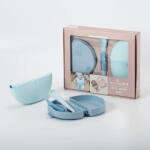 Miniware Set diversificare hrana bebelusi Miniware Sili Mini GO, 100% din materiale naturale biodegradabile, 3 piese, Blue Banana Set pentru masa bebelusi