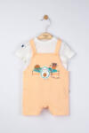 Tongs baby Set salopeta cu tricou de vara pentru bebelusi Marathon, Tongs baby (Marime: 3-6 Luni, Culoare: Somon)