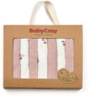 BabyCosy Set de 7 batistute din bumbac pentru bebelusi, BabyCosy, 25cmX25cm, roz