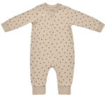 BabyCosy Salopeta cu fermoar si buline Girafa, BabyCosy, 100% bumbac organic, Mink (Marime: 9-12 luni)
