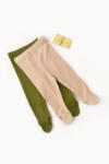 BabyCosy Set 2 pantaloni cu botosei bebe unisex din bumbac organic si modal - Verde/Blush, BabyCosy (Marime: 0-3 Luni)