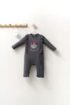 Tongs baby Salopeta cu volanase pentru bebelusi Monster, Tongs baby (Culoare: Gri, Marime: 0-3 Luni)