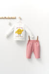 Tongs baby Set de 2 piese de trening Monster pentru bebelusi, Tongs baby (Marime: 9-12 luni, Culoare: Corai)