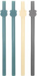 BabyJem Set de 4 paie din silicon reutilizabile BabyJem (Culoare: Turcoaz)