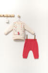 Tongs baby Set de 2 piese de trening Scufita rosie pentru bebelusi, Tongs baby (Marime: 6-9 luni, Culoare: Corai)
