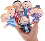 drool Set de 6 marionete pentru degete - familie Drool