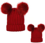drool Set caciuli mama copil Drool (Culoare: Rosu)