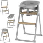 Neno Sapori Gray - scaun de hrănire multifuncțional 4 în 1 (seria Neno Premium) Scaun de masa bebelusi, inaltator