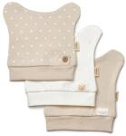 BabyCosy Set de 3 caciulite pentru nou nascut, 100% bumbac organic, TeddyBear, BabyCosy