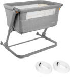Skiddou Patut 3 in 1 co-sleeping Skiddou Natt, Normandic Dream, Gri deschis