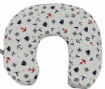 BabyJem Perna pentru alaptat 2 in 1 Nursing Pillow Marine, BabyJem