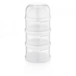 BabyJem Recipient lapte praf BabyJem cu 3 compartimente (Culoare: Alb)