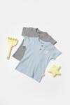 BabyCosy Set 2 tricouri Bamboo, blue, BabyCosy, 50% bumbac+50mbus (Marime: 18-24 Luni)