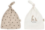BabyCosy Set 2 caciulite Girafa, BabyCosy, Ecru/Mink