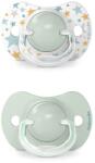 Suavinex Suzetă fiziologică SX Pro din silicon, 2 buc 6-18 luni verde Dreams