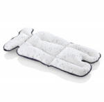 BabyJem Saltea cu doua fete pentru carucior si scaun de masa Dots BabyJem (Culoare: Bleu)