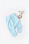 BabyCosy Pantaloni Bebe Unisex din bumbac organic Bleu BabyCosy (Marime: 6-9 luni)