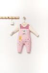 Tongs baby Set salopeta cu bluzita Scufita rosie pentru bebelusi, Tongs baby (Culoare: Roz, Marime: 9-12 luni)