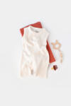 BabyCosy Salopeta fara maneci si pantaloni scurti - 100% bumbac organic - Ecru, BabyCosy (Marime: 9-12 luni)
