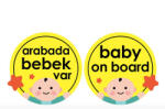 BabyJem Semn luneta Baby/Prince/Princess on board cu ventuza (Culoare: Bleu)