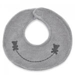 BabyJem Baveta eleganta brodata BabyJem (Culoare: Gri) - drool Bavata