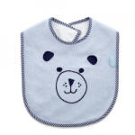 BabyJem Baveta din bumbac BabyJem Cute animals (Culoare: Bleu) - drool Bavata
