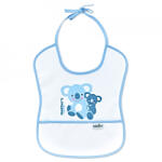 BabyJem Baveta impermebila pentru copii BabyJem Small (Culoare: Bleu) - drool Bavata