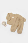 BabyCosy Set bluza si pantaloni, Winter muselin, 100% bumbac - Apricot, BabyCosy (Marime: 6-9 luni)
