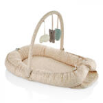 BabyJem Salteluta BabyNest cu bara jucarii Between parents (Culoare: Somon)