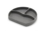 BabyJem Farfurie din silicon cu 3 compartimente pentru auto-diversificare BabyJem (Culoare: Gri) Set pentru masa bebelusi