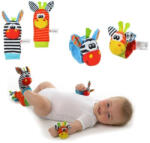 drool Set 4 zornaitori, pentru bebelusi, bratari si sosetute Drool