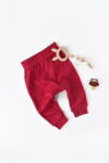 BabyCosy Pantaloni Bebe Unisex din bumbac organic Rosu BabyCosy (Marime: 18-24 Luni)