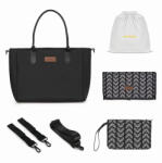 Skiddou Geanta multifunctionala pentru parinti Skiddou Ingrid, Onyx, Negru