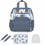Skiddou Rucsac multifunctional mamici Astrid, Skiddou, Denim, Bleumarin