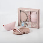 Miniware Set diversificare hrana bebelusi Miniware Sili Mini GO, 100% din materiale naturale biodegradabile, 3 piese, Pink Antioxidant Set pentru masa bebelusi