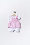 Tongs baby Salopeta de vara pentru bebelusi Flower, Tongs baby (Culoare: Roz, Marime: 0-3 Luni)