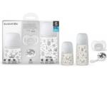 Suavinex Set Cadou biberon 150 ml + biberon 270 ml + suzetă + lănțișor suzetă Fox, Suavinex Set pentru masa bebelusi