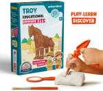 Arkerobox - Set arheologic educational si puzzle 3D, Grecia Antica, Calul Troian