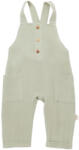 BabyCosy Salopeta de vara cu buzunare din muselina, BabyCosy, 100% bumbac organic, verde (Marime: 18-24 Luni)