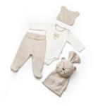 BabyCosy Set cadou nou nascut 5 piese, TeddyBear, BabyCosy, marime 0-3 luni