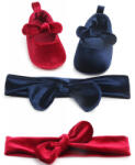 drool Balerini bebelus de catifea Drool (Culoare: Albastru, Marime: 6-12 Luni)
